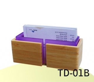 Rubber Wood Name Card Holder