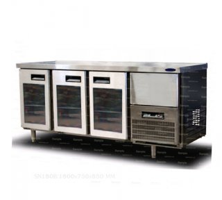 Counter freezer (Cabinet) chiller 180 3 door Glass