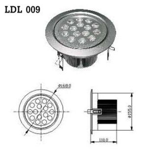 LED Downlight AC 100-230V 50/60Hz (LDL 009)