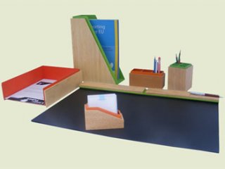 Bamboo Stationery Desk Set