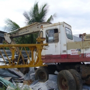 Second Hand Rubber Wheel Backhoe, Wire Rope