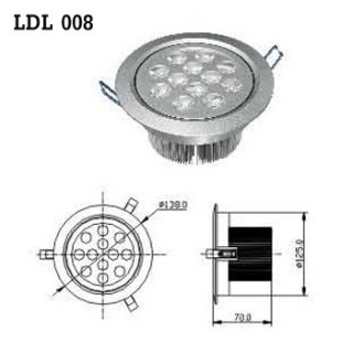 ไฟดาวน์ไลท์ AC 100-230V 50/60Hz (LDL 008)