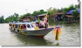 Respect Lord Buddha by Boat