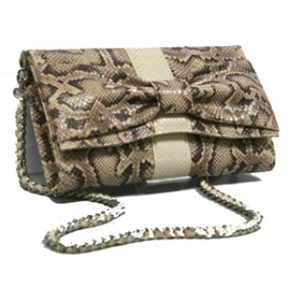 Python Leather Handbag