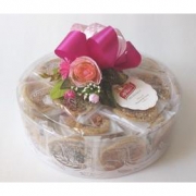 Rice cracker Box set circle shaped, thai rice crisps
