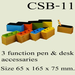 Rubber Wood Memo Holder