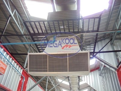 พัดลมฟาร์มในโรงงาน