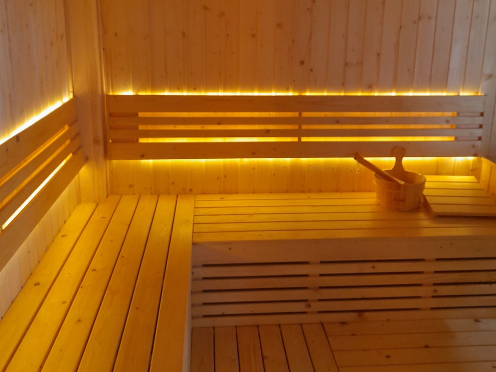 Finished sauna