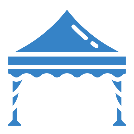 เต็นท์สีขาวสะอาด