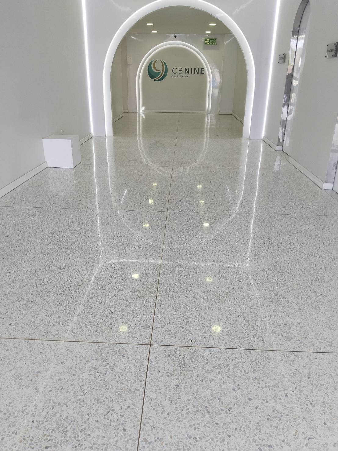 ผลงานขัดพื้นหินอ่อน