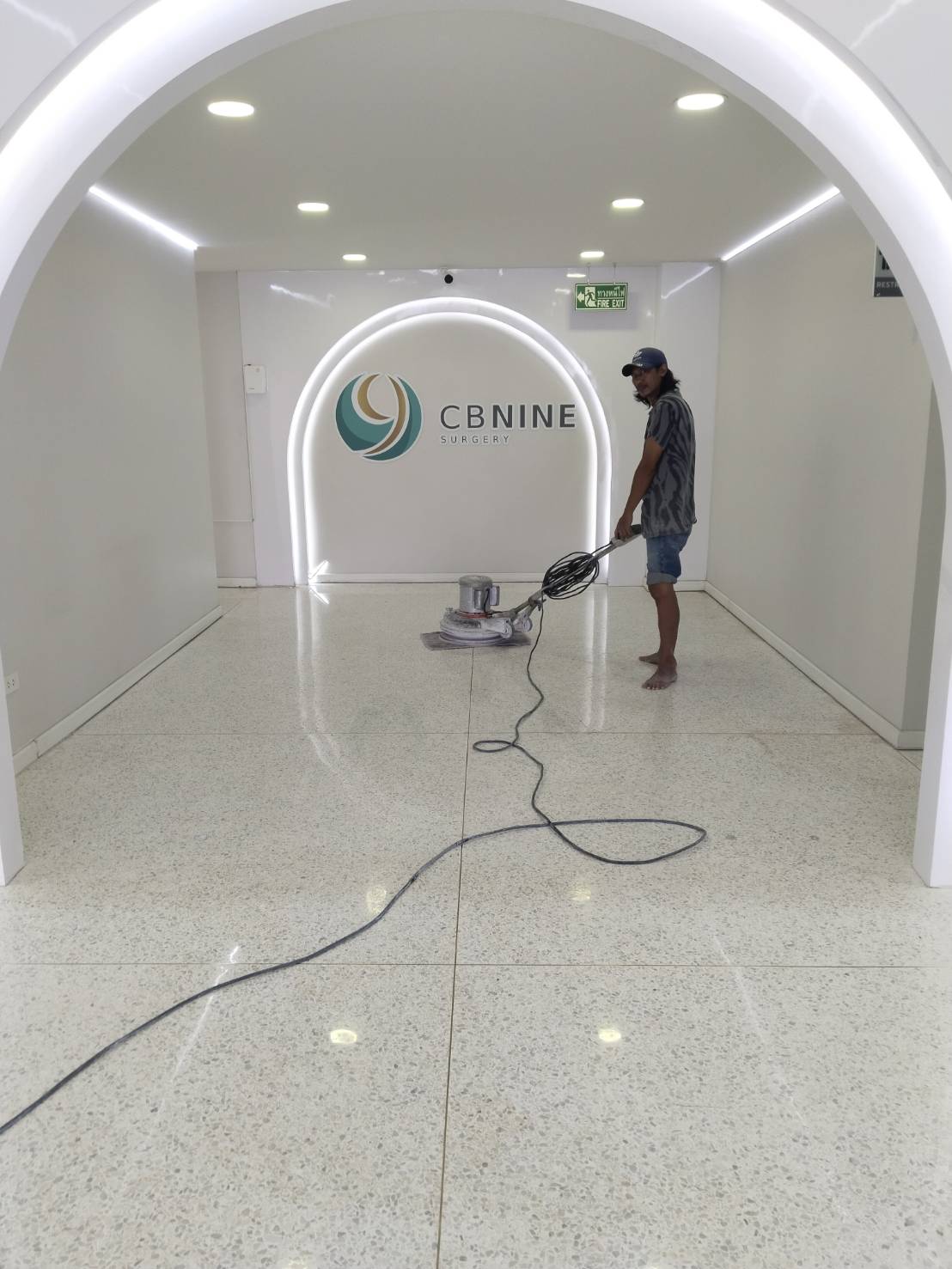 ผลงานขัดพื้นหินอ่อน