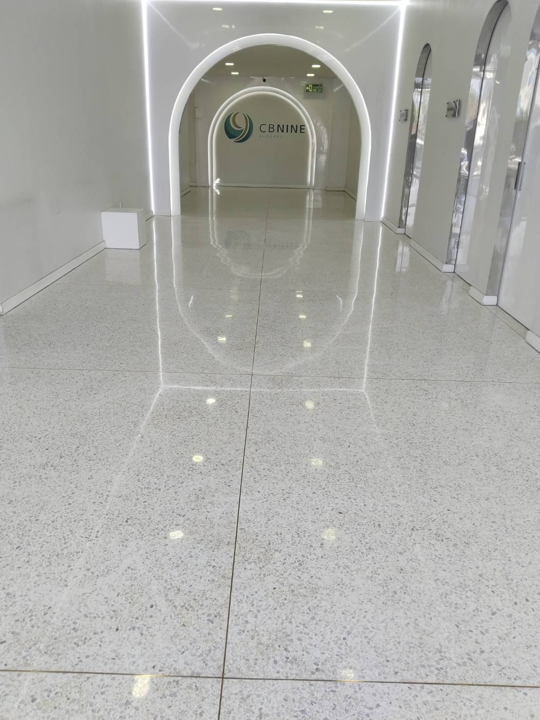 ผลงานขัดพื้นหินอ่อน