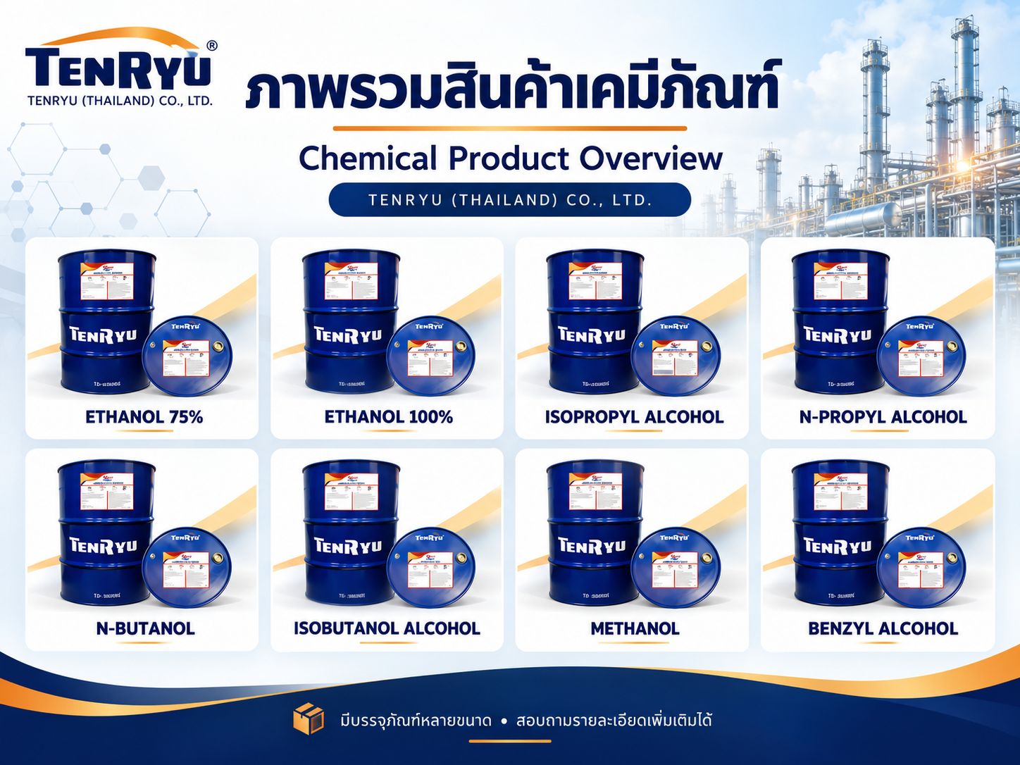ภาพสินค้าเอทานอล 75% ขนาด 200 ลิตร