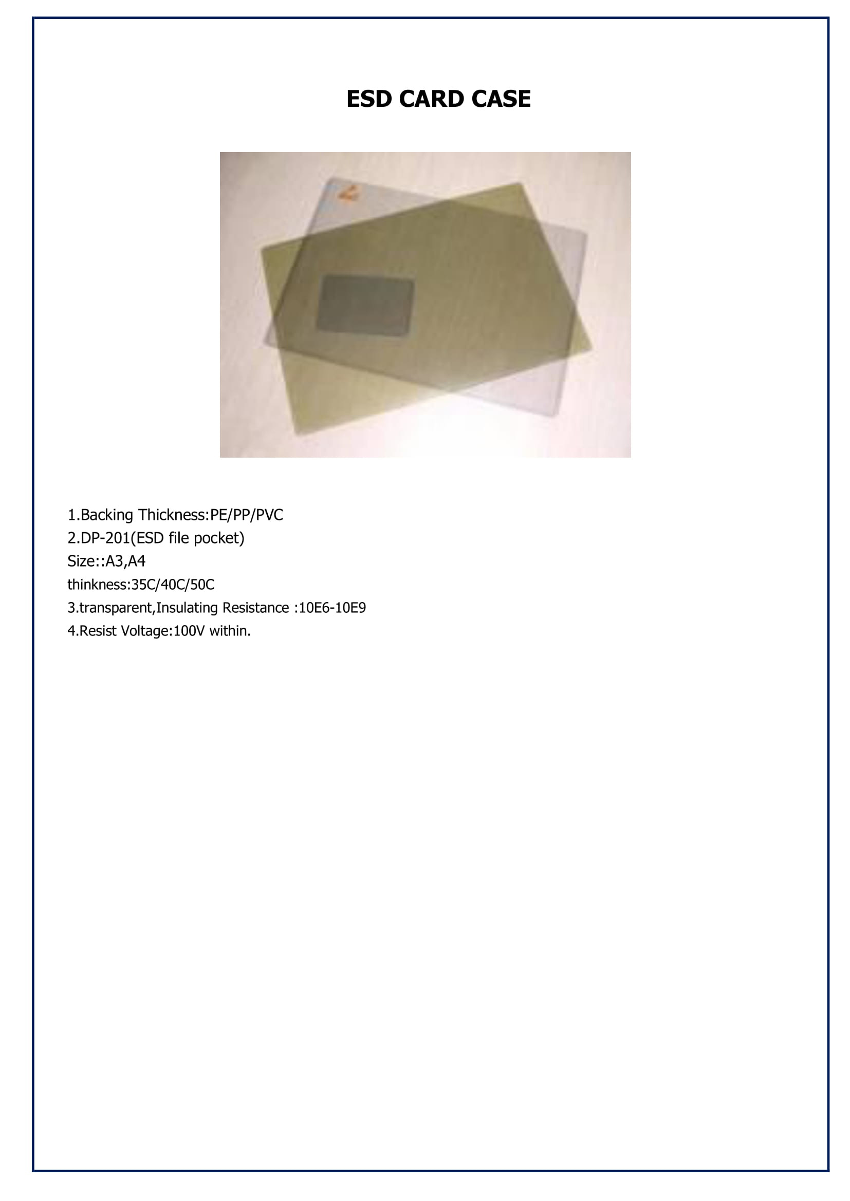 <b>ESD CARD CASE A3</b>