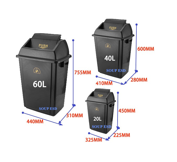 <b>ESD Dust bin WT-20L  40L 60L</b>